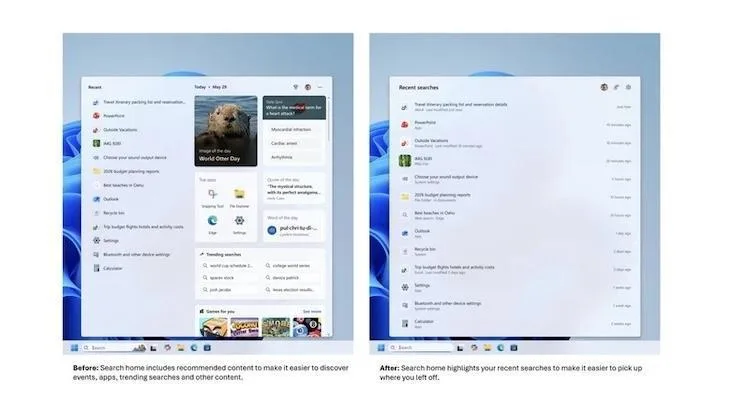Windows 11'in arama kutusu daha sade ve işlevsel hale geliyor